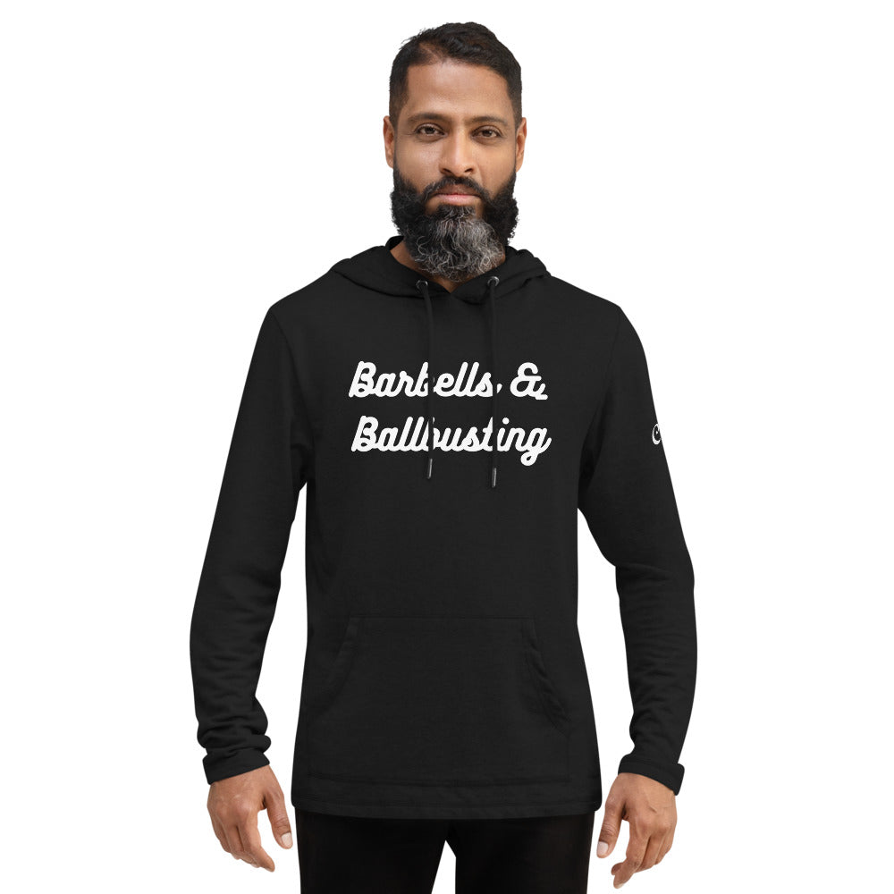 Barbells & Ballbusting Unisex Lightweight Hoodie