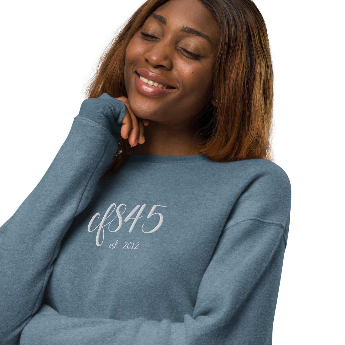 Scripted est. Logo Sueded Fleece Sweatshirt
